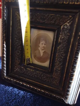 Marco antiguo con foto B/N