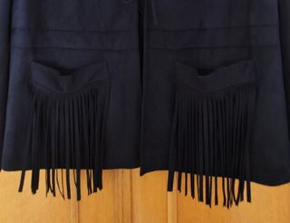 CHAQUETA VIOLETA MANGO T. XL