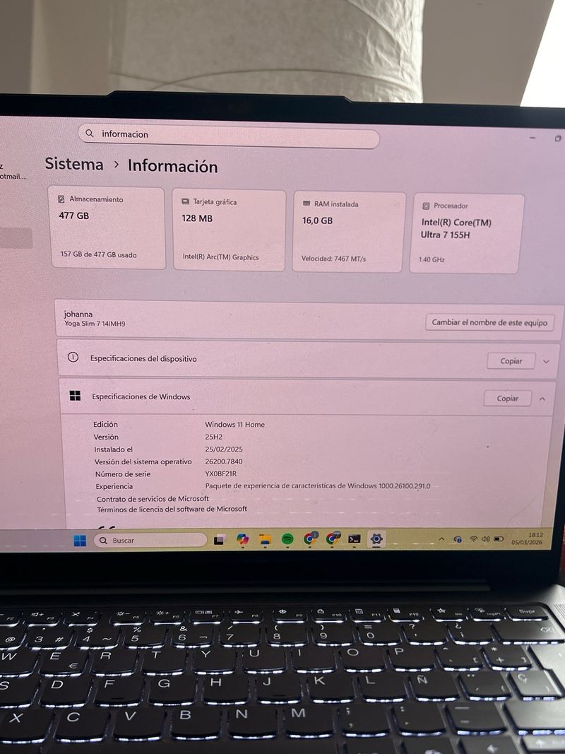 Lenovo Yoga Slim 7i 14 16GB 512GB afbeelding 7