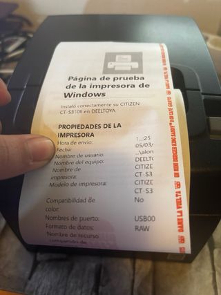 Impresora Térmica Citizen Negra