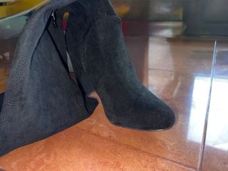 Stivali alti sopra il ginocchio neri