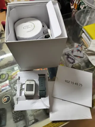 Reloj Protección Senior Gris/Blanco