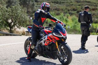 Traje Dainese Laguna Seca 5 Negro/Rojo