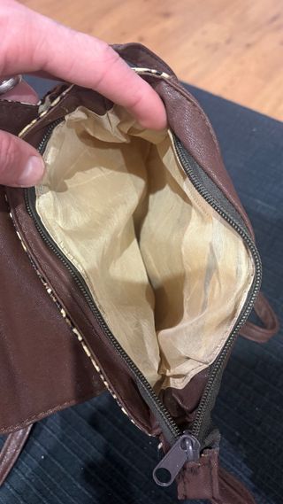 Bolso estampado leopardo con flecos