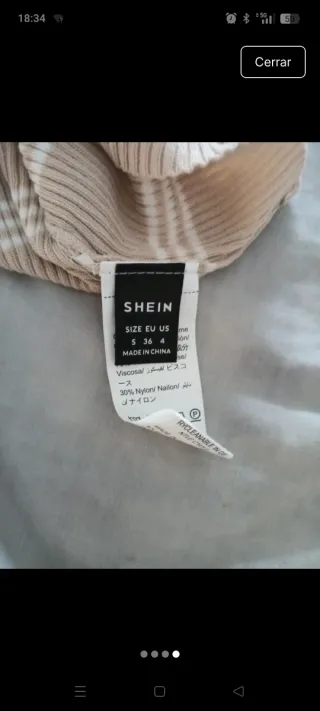 Top beige de tirantes con rayas