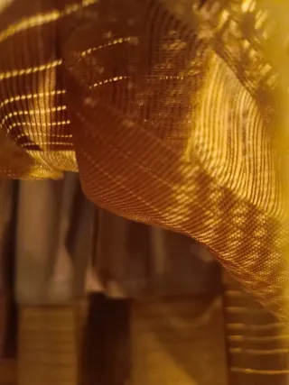 Falda Midi Marrón Plisada