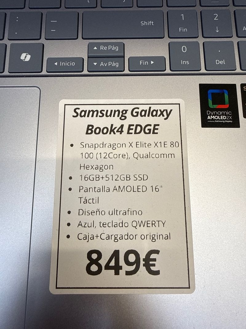 Samsung Galaxy Book4 Edge Plata afbeelding 3