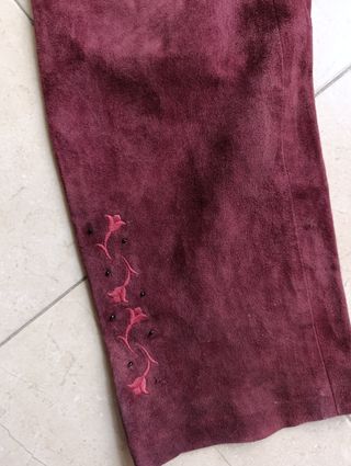 Traje Suede Chaqueta y Pantalón Mujer