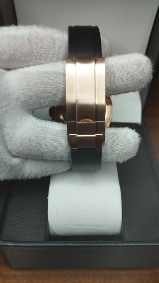 Reloj Seiko Mod Daytona Negro y Oro Rosa Rose Gold