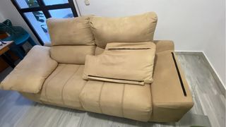 Sofá de 2 plazas beige
