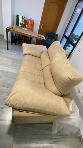 Sofá de 2 plazas beige