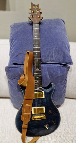 Correa de cuero full grain y ante para guitarras