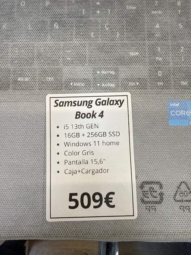 Samsung Galaxy Book 4 Gris perfecto estado