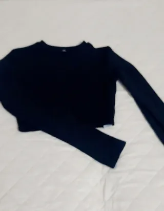 Camiseta Bershka Negra Talla XS