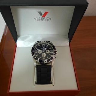 Reloj Viceroy Cronógrafo Negro y Plateado