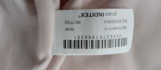 Abrigo acolchado rosa Zara para niña.