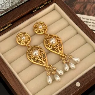 Pendientes Vintage Princesa Ziling Dorados