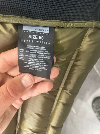 Chaqueta Roberto Ricci verde y dorada