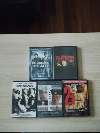 Lote 5 Películas DVD: Sherlock Holmes, Pulp Fictio