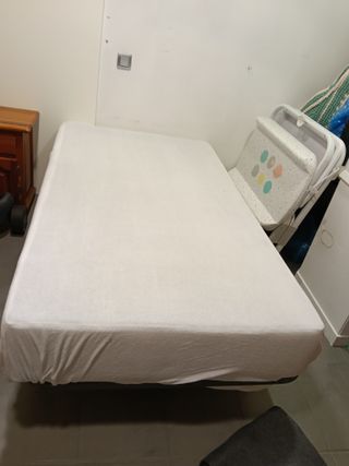 Somier, colchón, funda y patas
