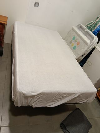 Somier, colchón, funda y patas