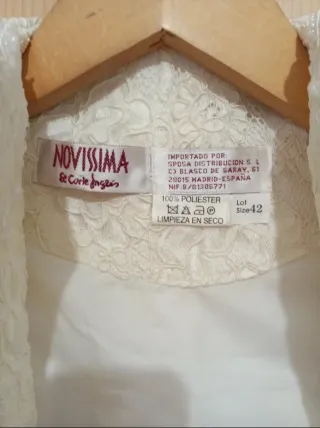 Chaqueta de boda con pedrería