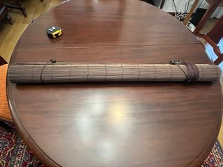 Estor de madera y bambú sin usar