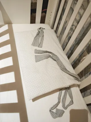 Parachoques Cuna Bebé Estampado Lunares