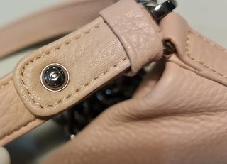 Bolso -saco Rosa Piel Chevron Tipo channel