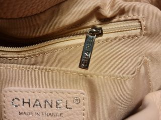 Bolso -saco Rosa Piel Chevron Tipo channel