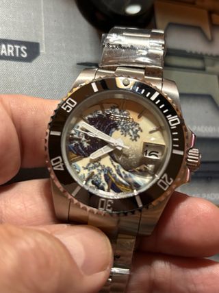 Reloj Seiko Mod La Gran Ola de Kanagawa