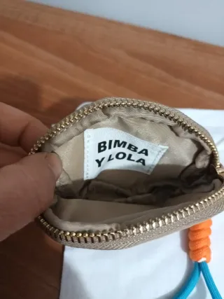 Monedero BIMBA Y LOLA beige y azul