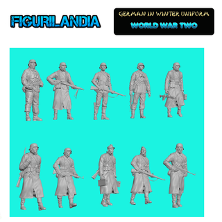 Figuritas Soldados Alemanes Invierno WWII