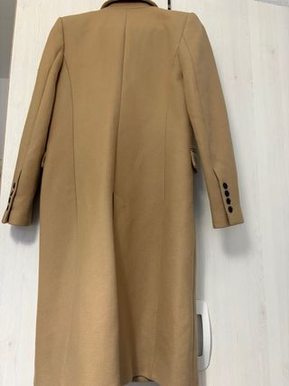 Abrigo Zara Manteco Beige