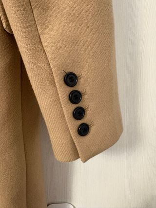 Abrigo Zara Manteco Beige