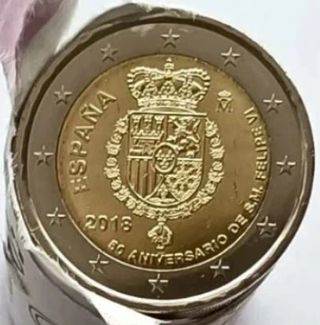 Moneda 2€ España 2018 Felipe VI 50 Aniversario UNC