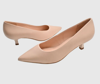 Salón piel nude tacón 3cm nuevo