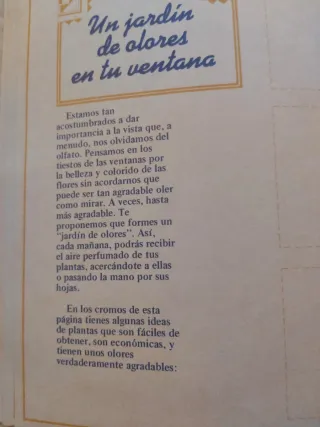 Álbum Cromos con Olores Phoskitos