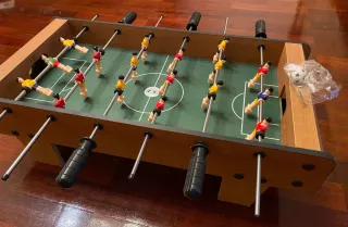 Mini futbolín de mesa
