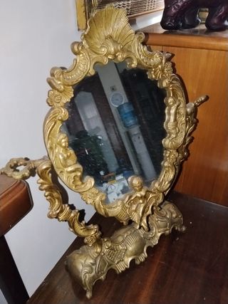 Espejo Tocador Bronce Basculante