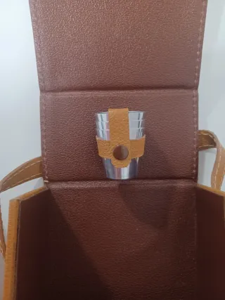 Borsa da viaggio per Cognac e Whisky con bicchieri