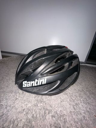 Casco Santini Lazer Negro y Amarillo