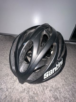 Casco Santini Lazer Negro y Amarillo