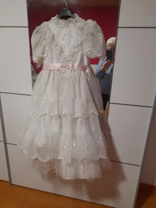 Vestido de Comunión Blanco Talla 8