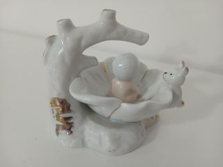 Statuina Porcellana Bambino Bagno