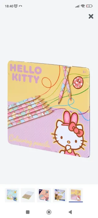 Lápices de Colores Hello Kitty - 24 piezas NUEVO