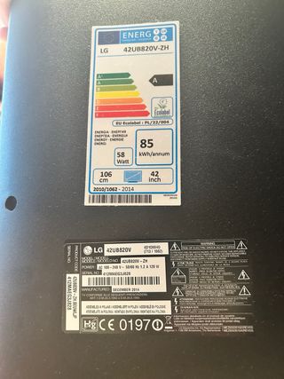 TV LG 42 4K UHD 42UB820V