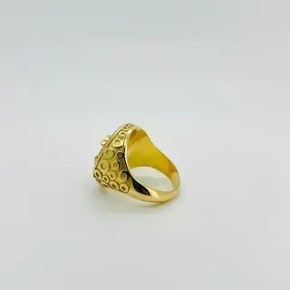 SELLO REDONDO CHANEL CON CORCONITAS. Oro 18k. Peso