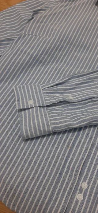 Camisa de rayas azul EASY WEAR Talla XS