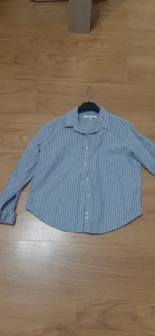 Camisa de rayas azul EASY WEAR Talla XS